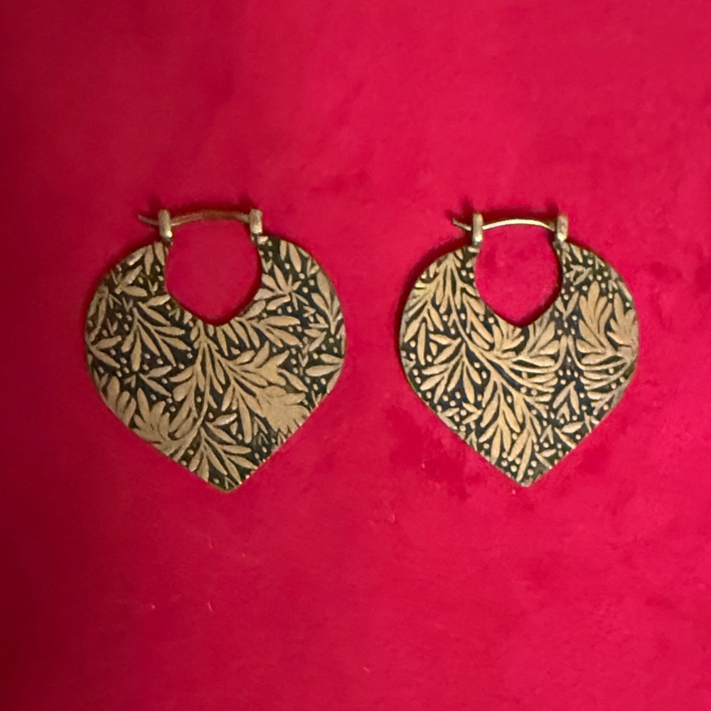 Quetzalli Copper Earrings/Weights - Picture 2 of 3